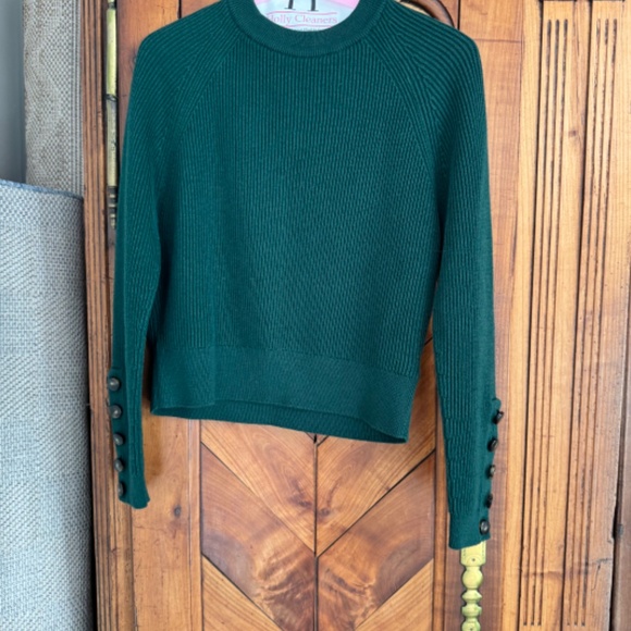 Sézane Set - Naelle Skirt & Sami Knit Sweater in Sold-Out Hunter Green - Picture 4 of 6